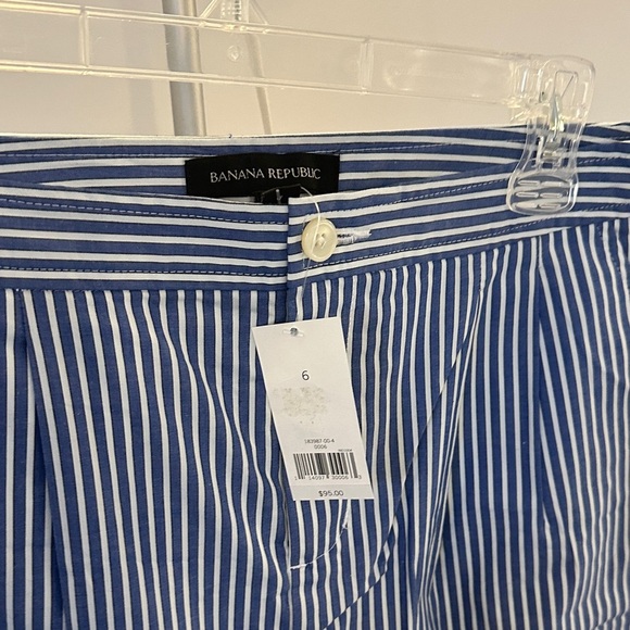 Banana Republic Navy Striped Pencil Skirt - Picture 2 of 6